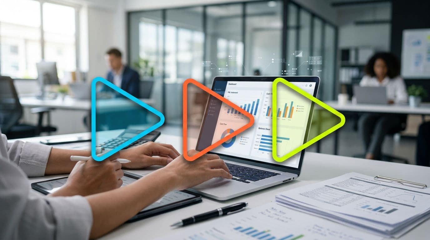 Pessoa analisando dados em um laptop com gráficos