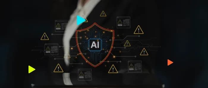 Escudo de proteção com IA e notificações de alerta