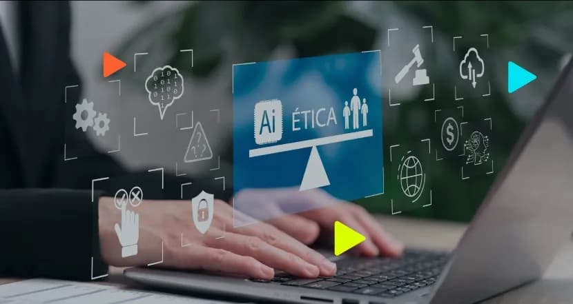 Conceitos de ética em inteligência artificial em notebook
