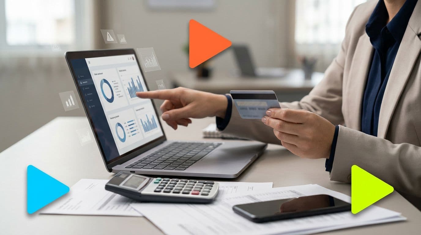 Pessoa analisando gráficos financeiros em laptop