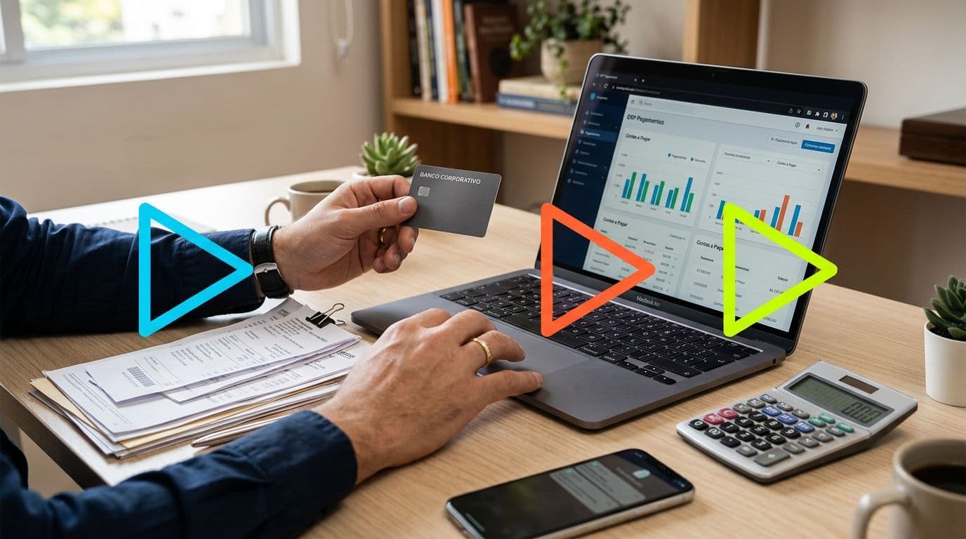 Pessoa analisando dados financeiros no computador