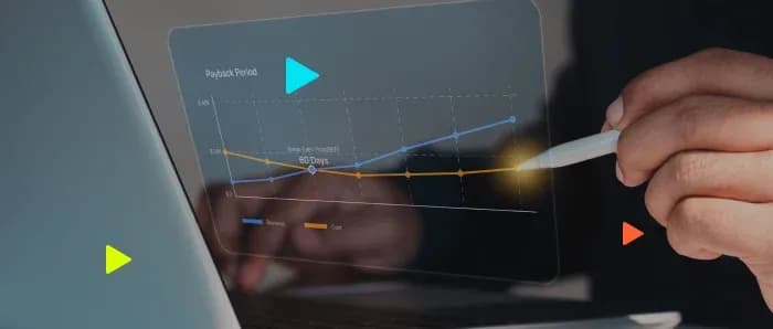 Análise de gráficos em laptop com caneta digital