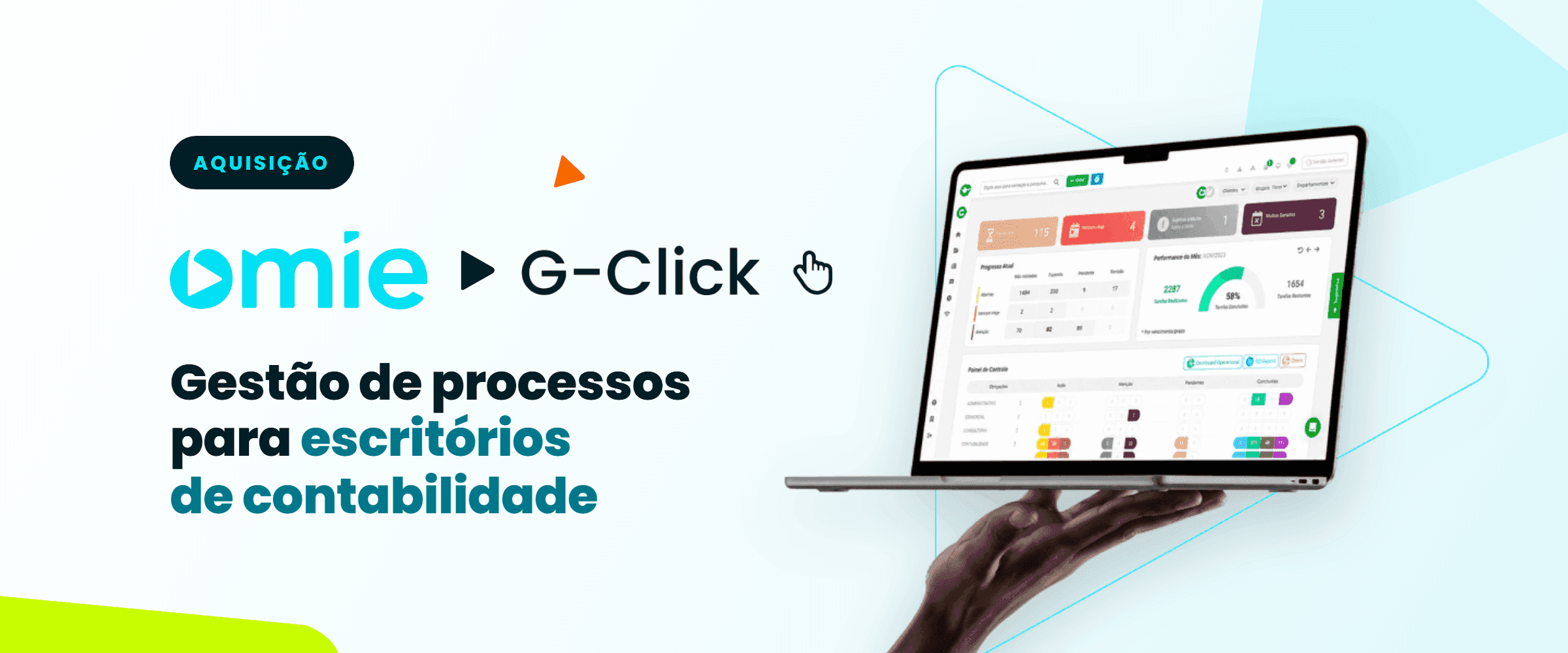 Omie e G-Click: gestão de processos para escritórios de contabilidade
