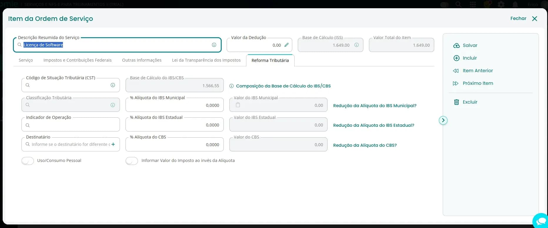ordem de serviço