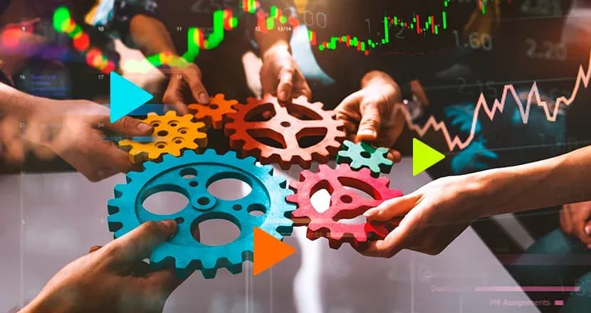 o que é organização empresarial: engrenagens