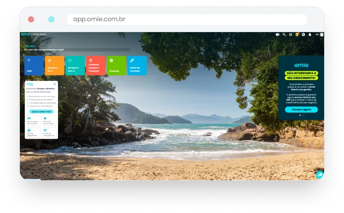 Imagem do sistema Omie