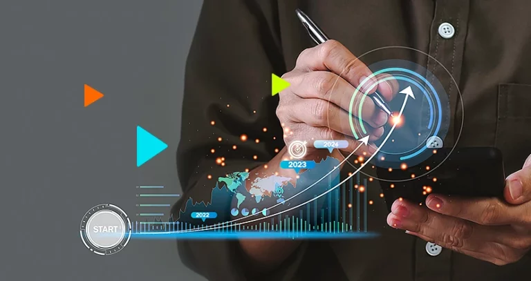 homem usando um tablet impulsionando o crescimento da empresa pelo customer success