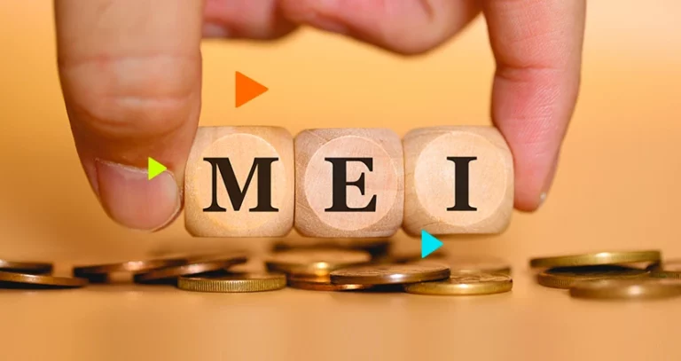 moedas e a palavra MEI