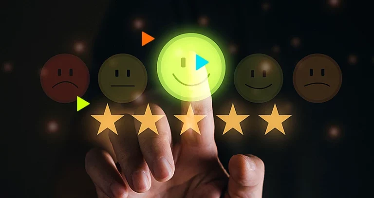 Canais de Relacionamento com o Cliente: avaliação de serviço em estrelas