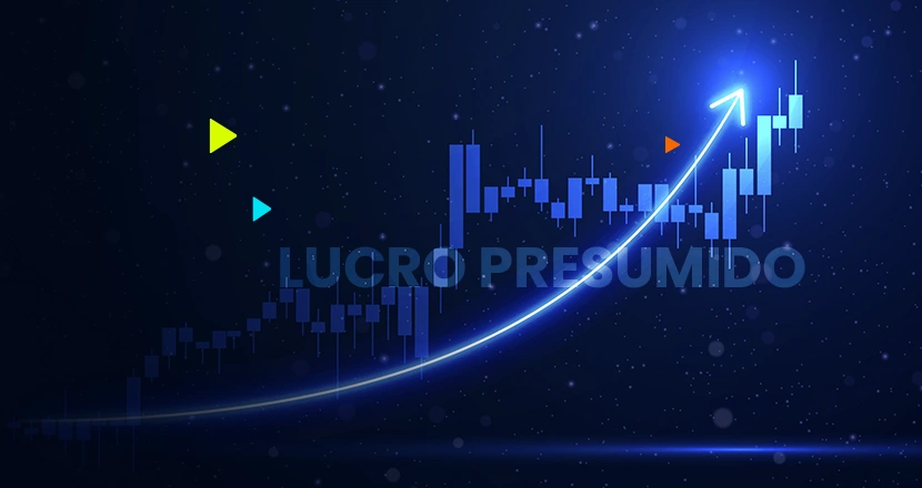 Gráfico ascendente representando o lucro presumido