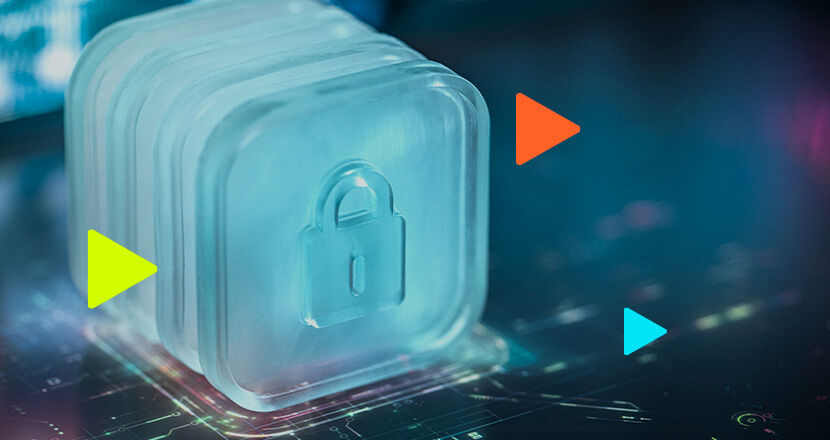 Ícone de segurança com cadeado e design moderno