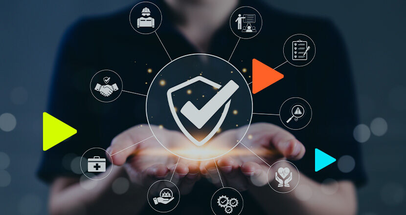 Ilustração sobre segurança e proteção em serviços