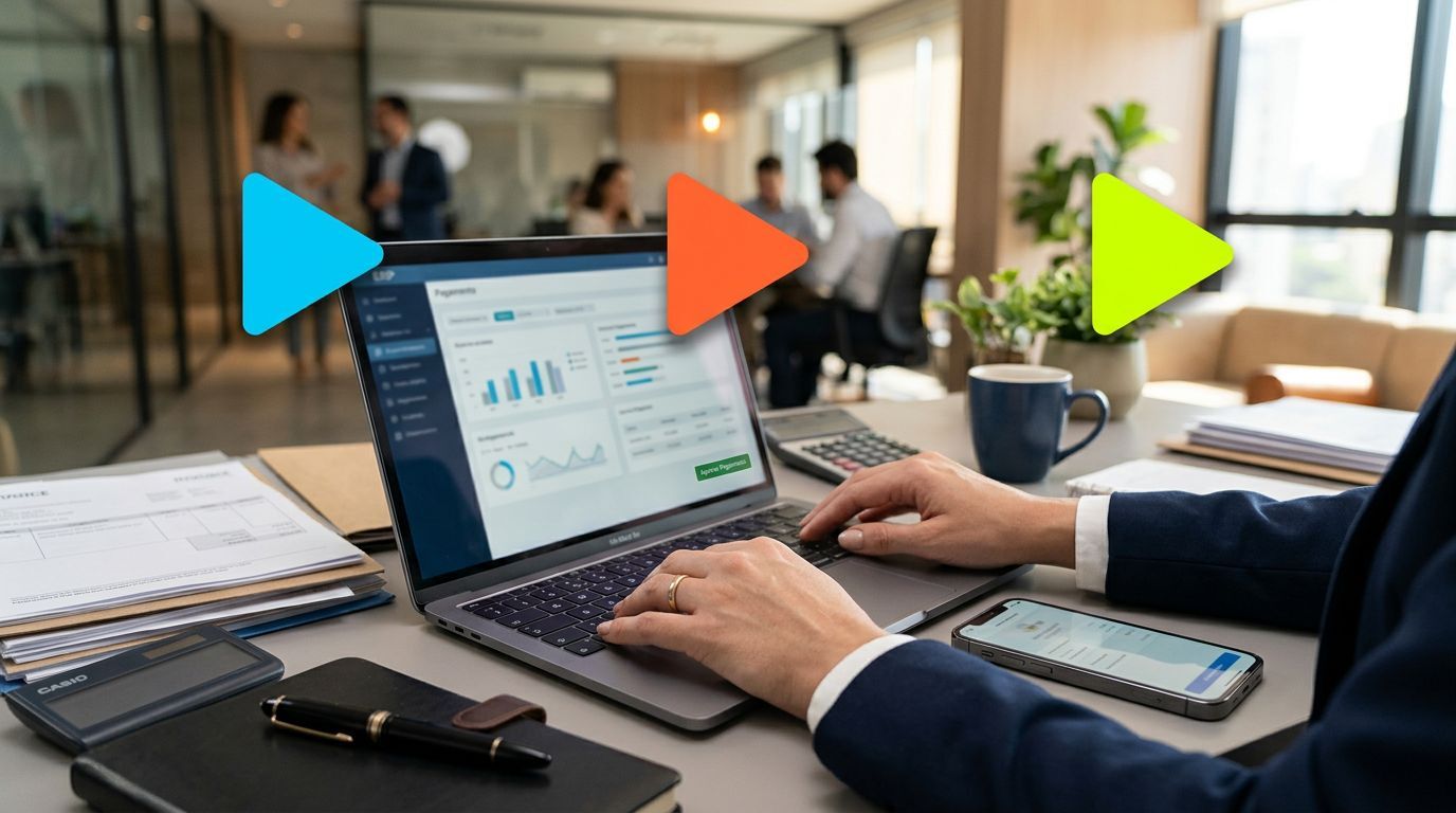 Pessoa trabalhando em laptop com gráficos financeiros