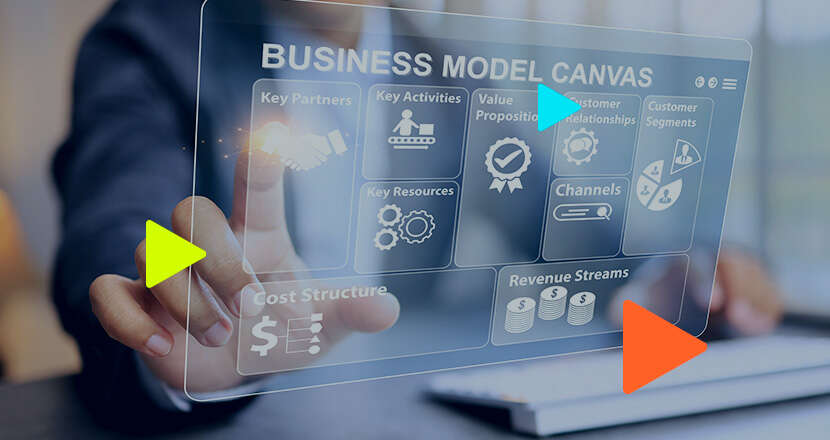 Modelo de negócios: Canvas interativo em uso